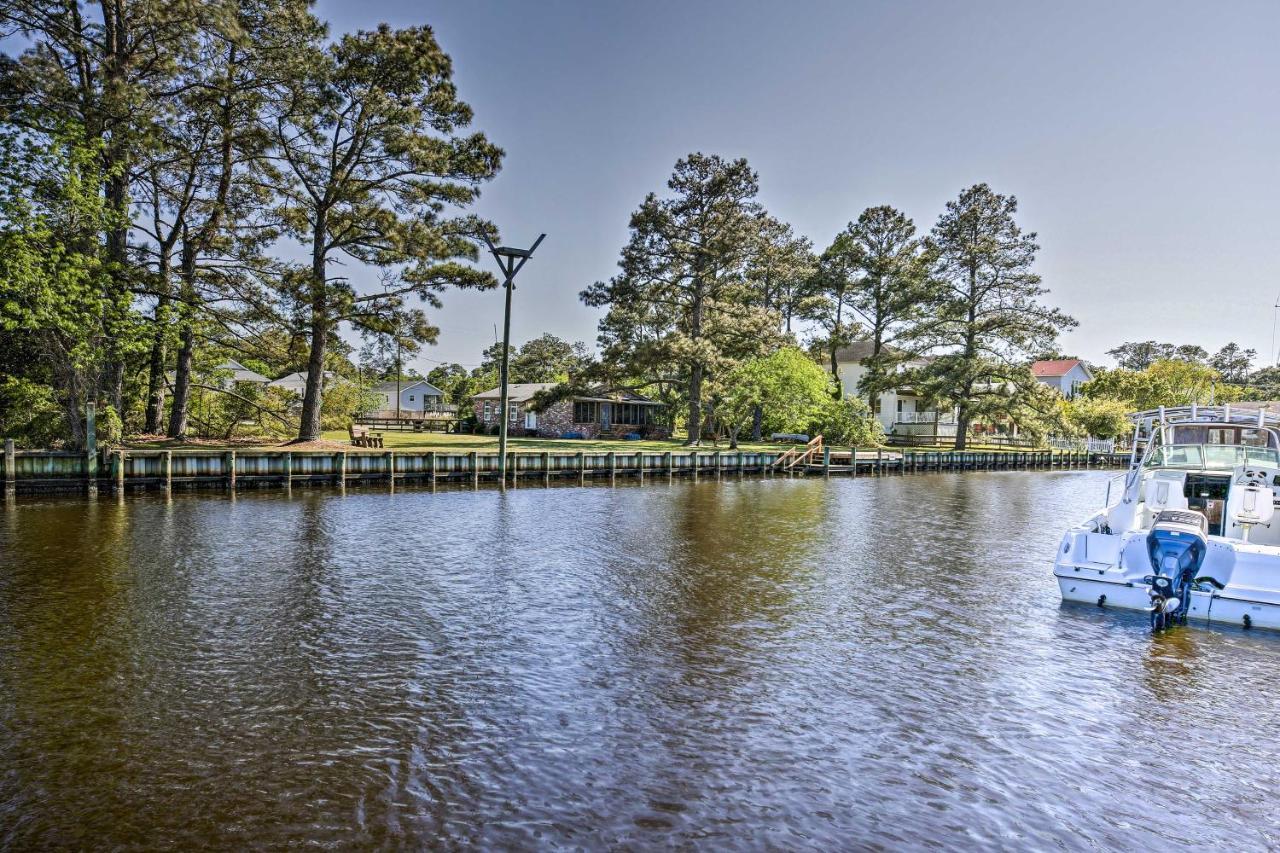 Obx Getaway With Boat Dock On Colington Harbour Villa Кил Девил Хилс Екстериор снимка